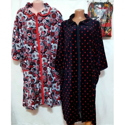 Женский халат Zamina"Узбекистан велюр супер батал (58-64) 1151 Женский халат Zamina"Узбекистан велюр супер батал (58-64) 1151