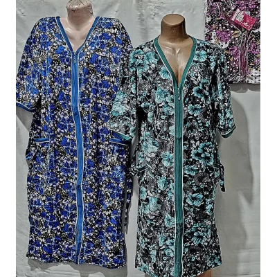 Женский халат велюровыйS-12 (XL-5XL)молния 1221 Женский халат велюровыйS-12 (XL-5XL)молния 1221