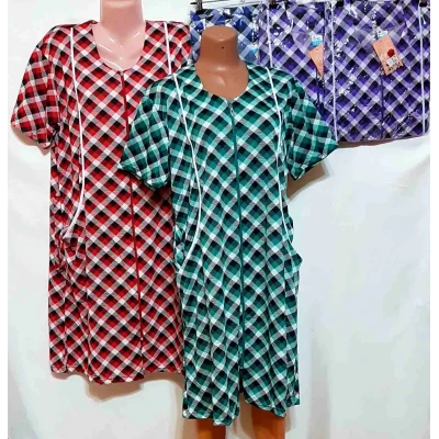 Халат женский, Трикотаж (Размер: XL-5XL)