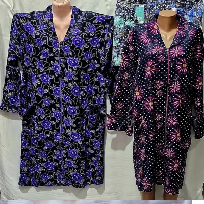 Женский халат байковый молния, супербатал, 1441 Женский халат байковый молния, супербатал, 1441