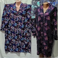 Женский халат байковый пуговицы, супербатал, 1552