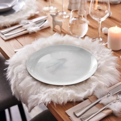 Тарелка Luminarc DIWALI MARBLE White /19см десертная