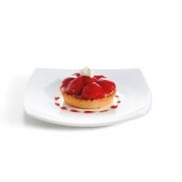 Тарелка Luminarc QUADRATO WHITE /190мм десерт