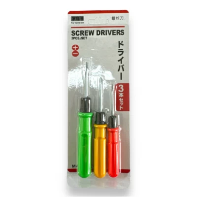 Набор отвертки двухсторон. 3шт (16см-14см-13см) 37530 Набор отвертки двухсторон. 3шт (16см-14см-13см) 37530