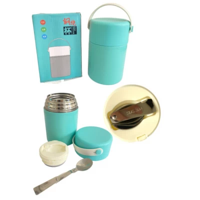 Термос с контейнерами для еды 850мл (1 отдел + лож.) 11,4х18см, 24181 Термос с контейнерами для еды 850мл (1 отдел + лож.) 11,4х18см, 24181