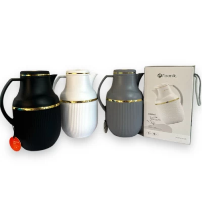 Термос для чая и горяч. воды с красн. стекл. и пл. корпус 1л однот. 37468 Термос для чая и горяч. воды с красн. стекл. и пл. корпус 1л однот. 37468