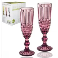 Набор для шампанского (260мл) Винтаж бордо (6штук)