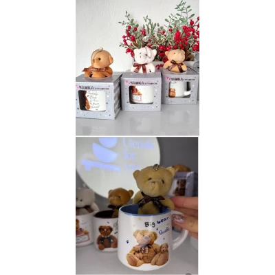 Керамическая чашка(300мл) с игрушкой Керамическая чашка(300мл) с игрушкой