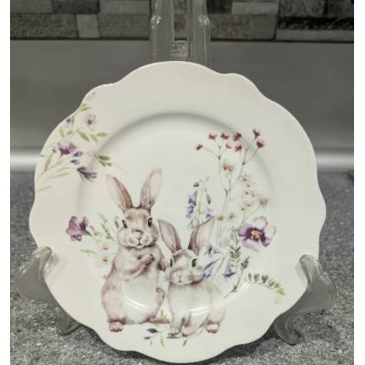 Фарфоровая тарелка десертная(19*17см Весенние истории