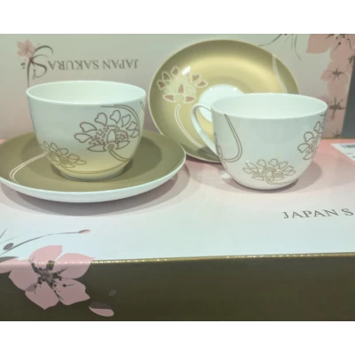 Фарфоровый чайный набор 12 предметов Лотос, производство Lefarb Фарфоровый чайный набор 12 предметов Лотос, производство Lefarb