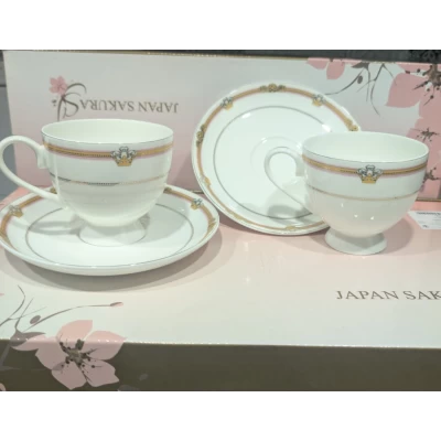 Фарфоровый чайный набор 12 предметов Лотос, производство Lefarb Фарфоровый чайный набор 12 предметов Лотос, производство Lefarb