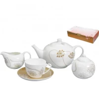 Фарфоровый чайный набор15 предметов Лотос, производство Lefarb
