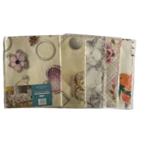 Скатерть 3D "Кристалл" "MONFINO " на тканевой основе (110 х 140 см)