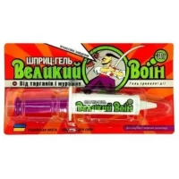Шприц гель от тараканов и муравьёв Великий Воин 30 г