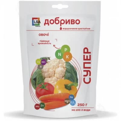 Супер удобрение овощи 250 г