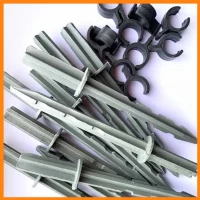 Комплект (колышки 20 + клипсы 20) для парника-теплицы, комплект для сборки парника из дуг