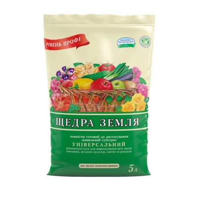 Торфяной субстрат 5 л, Щедра земля