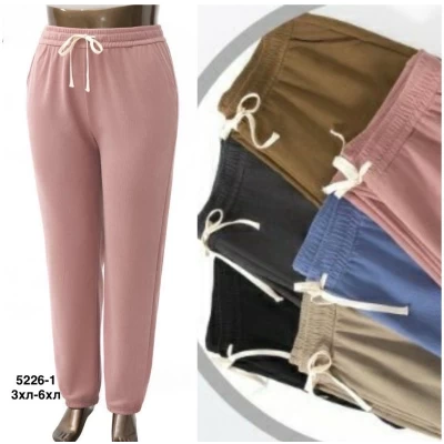 Женские спортивные брюки вельвет, 3XL-6XL, 100672