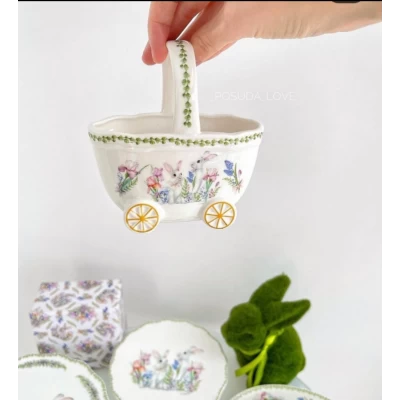 Пасхальная корзина  Весёлый зайка