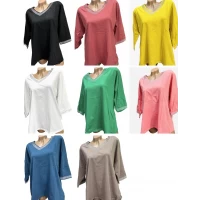 Футболка ХБ трикотаж, рукав 3/4, Размер 52 54 56, 27090