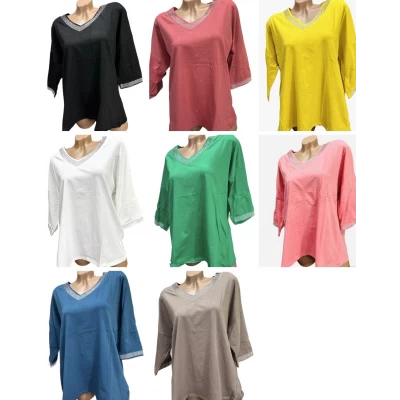 Футболка ХБ трикотаж, рукав 3/4, Размер 52 54 56, 27090