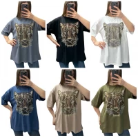 Футболка 25101 (оверсайз) Розмір- S, M, L 46-52,52-56,56-60 Якість- 95% котон