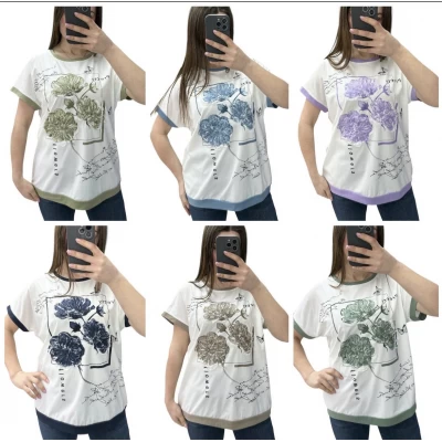 Футболка c 3d принтом 25023, 48-56, 95%котон