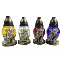 Лампадка стеклянная на 24 часа "РОЗА"