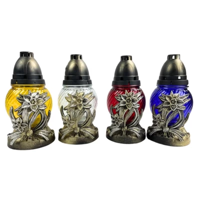 Лампадка стеклянная на 24 часа "РОЗА"