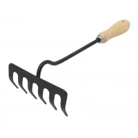 Грабли с деревянной ручкой 6 зубов (Talan)