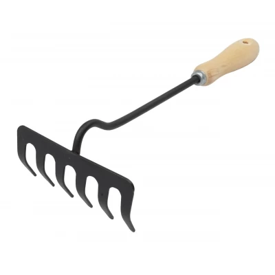 Грабли с деревянной ручкой 6 зубов (Talan)