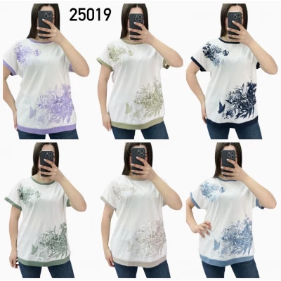 Футболка c 3d принтом 25019, 48-54, 95%котон