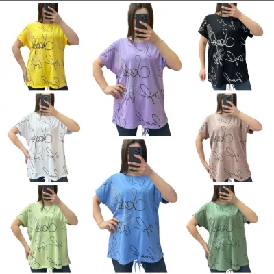 Футболка на завʼязці 25309. Розмір 52-56, 100% котон