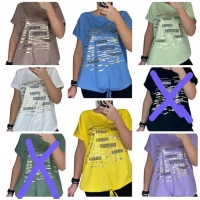 Футболка ХБ трикотаж 25307. Размер (52-56), цвета в ассорт