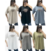 Футболка (оверсайз) 25062. Розмір 50-56, 100% котон