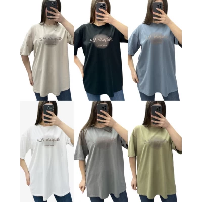 Футболка (оверсайз) 25062. Розмір 50-56, 100% котон