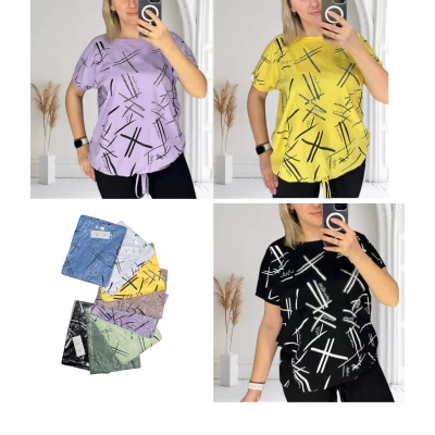 Футболка на завʼязці 25304. Розмір-(батал) 52,54,56, 100% котон