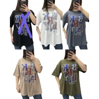 Футболка (оверсайз) 25103. Розмір- 50-56. 95% котон