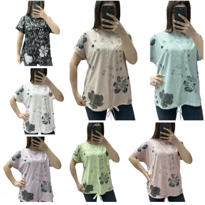 Футболка на завʼязці 25064. Розмір-48-56, 95% котон