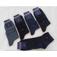 Чоловічі шкарпетки середні TOMMY HILFIGER черні та асорті розмір 39-42,43-46