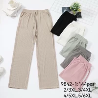 Жіночі літні штани. Розміри 2xl-3xl, 3xl-4xl, 4xl-5xl, 5xl-6xl. В упаковці 6 од різного кольору. Матеріал стрейч. 106707