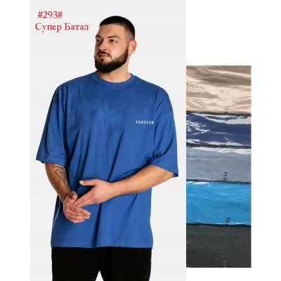 Чоловічі футболки супербатал. Розміри 60, 62, 64, 66, 68 (4хl-8xl). В уп. 5 шт різного кольору.