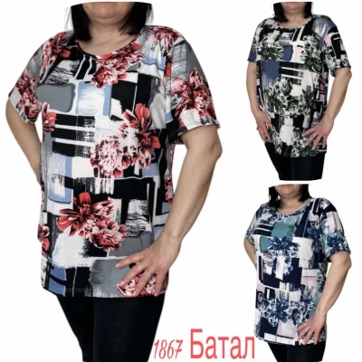 Футболка женская размеры 5-8 XL (54-62), 103257