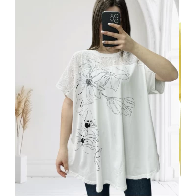 Футболка 25016 ХБ трикотаж + прошва   Размер 56-58,58-60,60-62