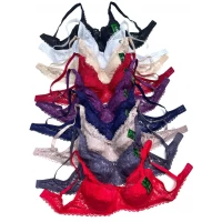 Ажурный бюстгальтер на очень тонком поролоне С 2004