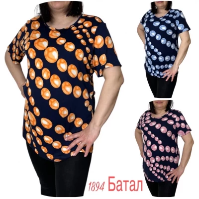 Жіночі футболки 111584. Розміри 4xl, 5xl , 6xl, 7xl, 8xl (58-68)