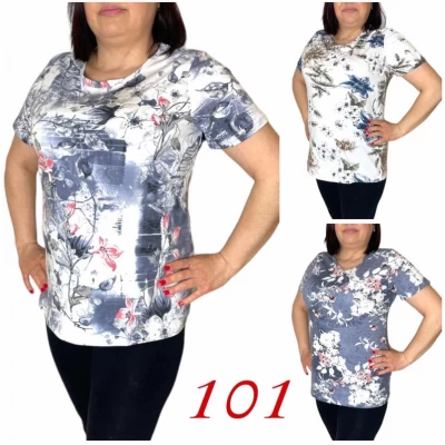 Жіночі футболки 111582. Розміри l, xl, 2xl, 3xl, 4xl (48-56) Матеріал котон.