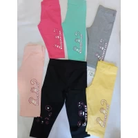 Трикотажні бриджі для дівчаток 3/8 років; Туреччина 0280 (6шт. одного кольору)