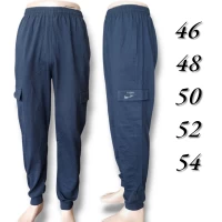Брюки чоловічі швейка, тканина трикотаж х/б, синій.  Розміри: 46, 48, 50, 52, 54.