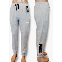 Брюки чоловічі спортивні трикотажні, демісезонні, на манжеті. Колір світло сірий. Розміри: 46, 48, 52, 54, 56. 